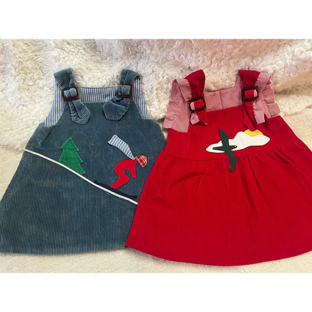 2 Vintage Thee and Me Reversable Jumpers for Girls